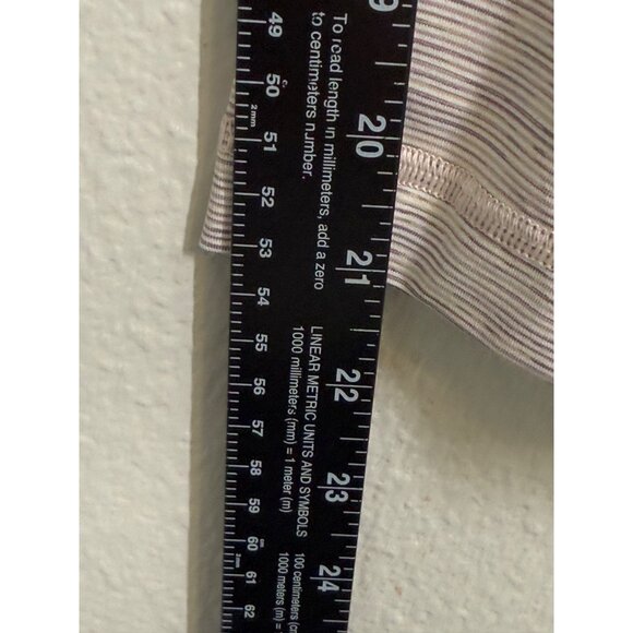 Lululemon Wunder Under Womens High-Rise Crop‎ Leggings Sz 8 Heathered Light Pink - Picture 9 of 12